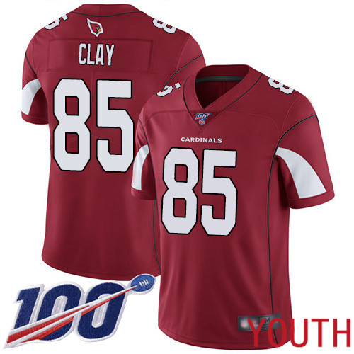 Arizona Cardinals Limited Red Youth Charles Clay Home Jersey NFL Football #85 100th Season Vapor Untouchable->women nfl jersey->Women Jersey